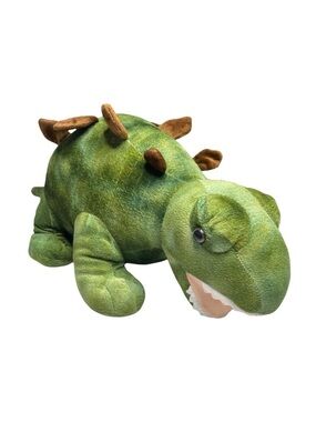 Dan Dee Vintage Green Stegosaurus Dinosaur Plush Stuffed Animal Toy 23"